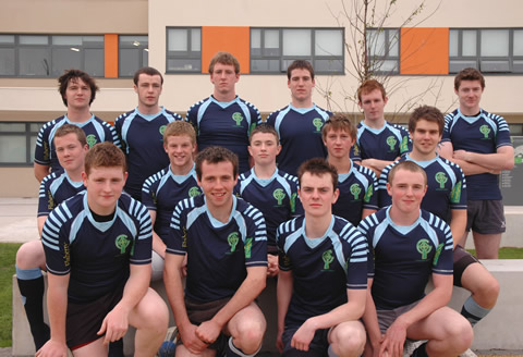 Members of the Senior Team wearing their New Team Kit sponsored by Flaherty Fuels ahead of the new school season.